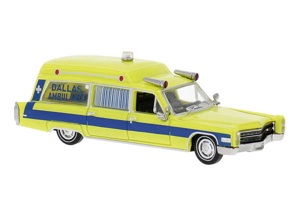 Brekina Cadillac Miller Meteor Ambulance "Dallas"