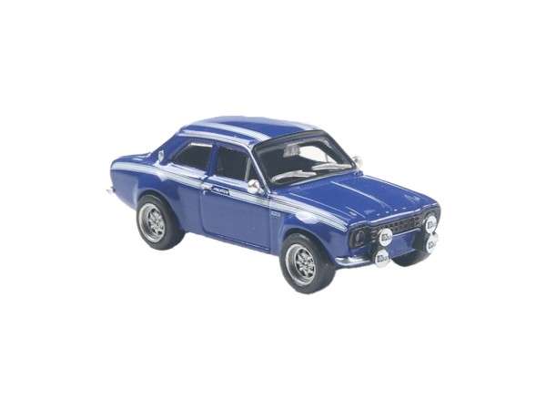 Brekina Ford Escort RS 1800 Mk I blau mit Mexico-Dekor