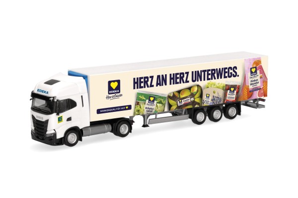 Herpa Iveco S-Way Kühlkoffer-Sz. "Edeka"