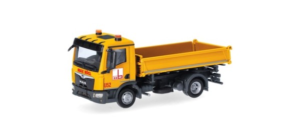 Herpa MAN TGL CC 3-Seiten-Kipper 2achs "Max Bögl"