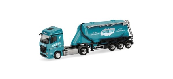 Herpa Mercedes-Benz Actros '18 Streamspace Eutersilo-Sattelzug "Weber Betonpumpen" (Österreich)