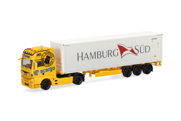 Herpa MAN TGX XXL Euro6c Container-Sattelzug "Acargo/Hamburg Süd"