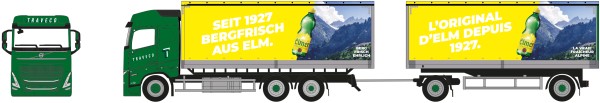 Herpa Volvo FH GL Planen-Hz. "Traveco/Elmer Citro"