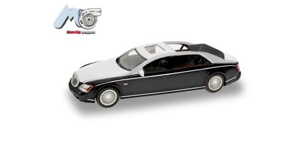 Herpa MicroCity: Maybach 62S, schwarz/silber (2002-2013)