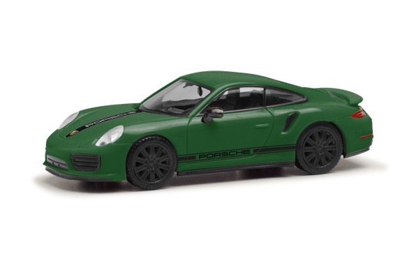 Herpa Porsche 911 (991) Turbo verde british racing green