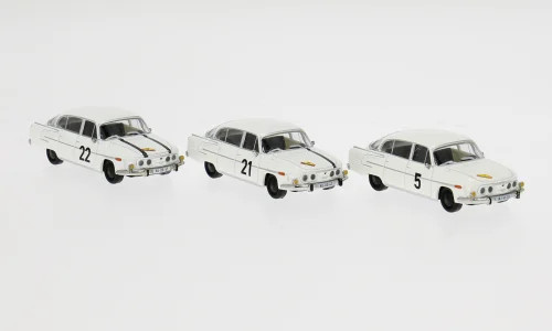 Brekina Set mit 3 Tatra 603, Teilnehmer des "Marathon de la route" 1965