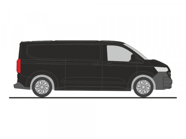 Rietze:VW e-Transporter T7 Kasten LR FD mid night black metallic
