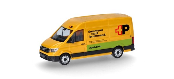 Herpa MAN eTGE Kasten Hochdach "Schweizerische Post AG" (Schweiz)