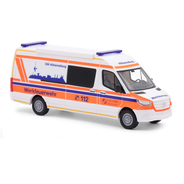 Busch Mercedes-Benz Sprinter (2018) (langer Radstand) "Salzgitter AG Werkfeuerwehr / GW-Höhenrettung