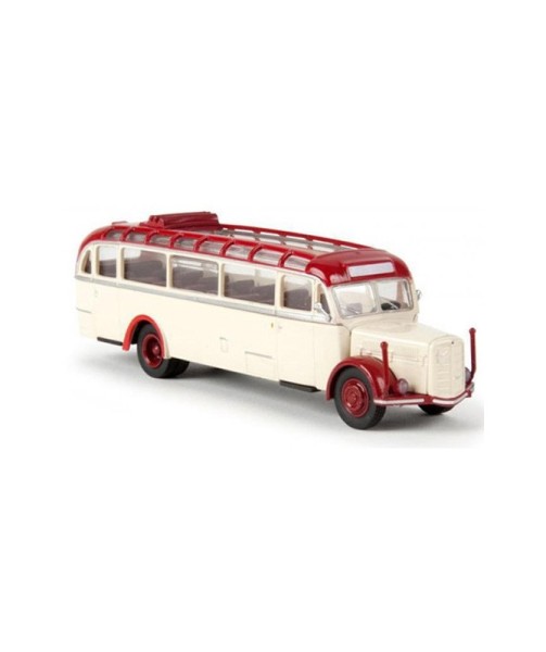 Brekina (Starline): Saurer BT hellelfenbein/rot (58076)