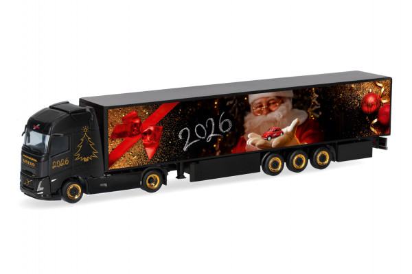 Herpa Volvo FH Aero Globetrotter XL 15m Koffer-Sattelzug "Herpa Weihnachtsmodell 2026"