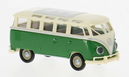 Brekina VW T1b Samba hellbeige/grün