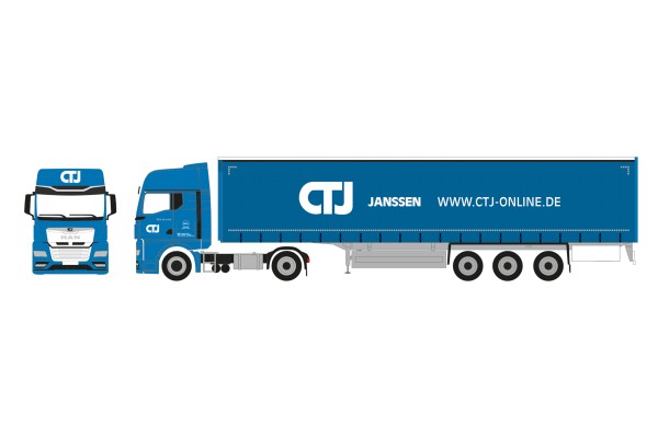 Herpa MAN TGX GX Gardinenplanen-Sz. "CTJ"