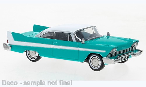 Brekina Plymouth Fury blau/weiß
