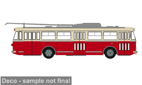 Brekina Skoda Tr9 beige/rot