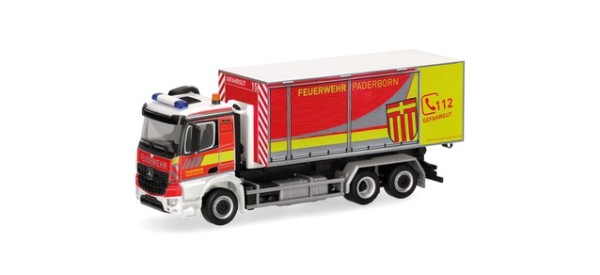 Herpa Mercedes-Benz Arocs M Wechsellader-LKW 3achs "Feuerwehr Paderborn"