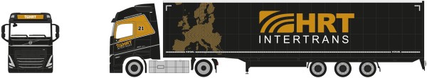 Herpa Volvo FH GL XL 2020 Lowlinergardinenplanen-Sz. "HRT Intertrans"