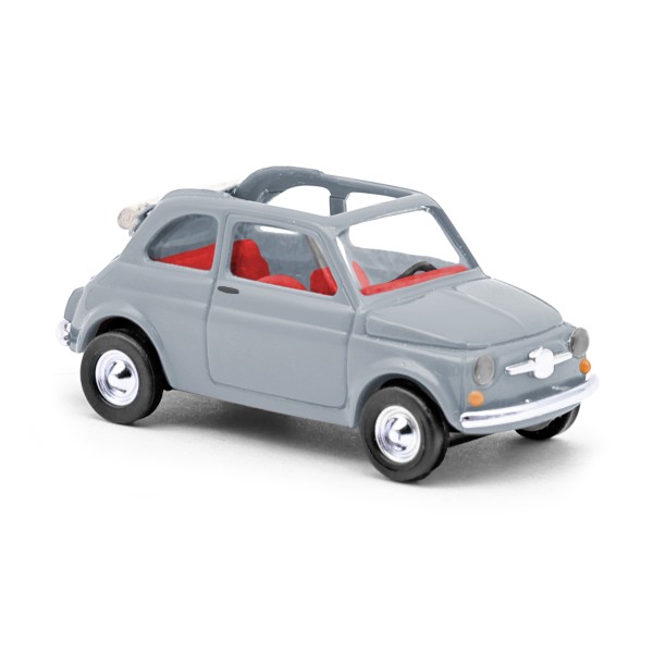 Busch Fiat 500 Cabrio grau