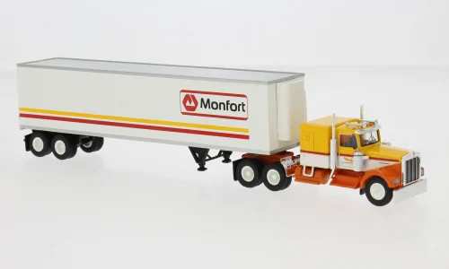 Brekina Kenworth W900 Koffersattelzug "Monfort", modern