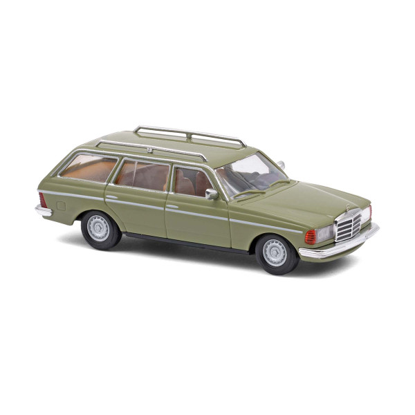 Busch: Mercedes-Benz S 123 (mit Rechteckscheinwerfern und Barockfelgen), riedgrün