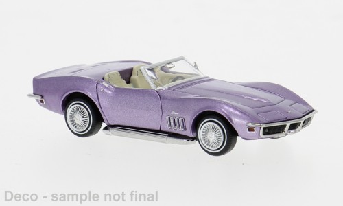 Brekina Chevrolet Corvette C3 Cabrio violett
