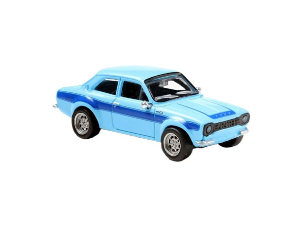 Brekina Ford Escort RS 1800 Mk I hellblau mit blauem Dekor