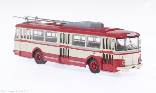 Brekina Skoda 9 Tr weiß/rot 1962