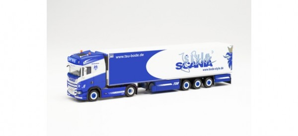 Herpa: Scania CS 20 HD Kühlkoffer-Sattelzug „TSU Bode“ (314466)