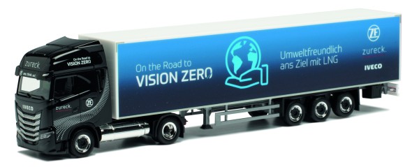 Herpa: Iveco S-Way LNG Koffer-Sz. "Zureck / Vision Zero" (948388)