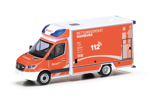 Herpa Mercedes-Benz Sprinter 18 Rettungswagen "Feuerwehr Hamburg"