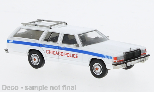 Brekina Ford LTD Station Wagon "Chicago Police"