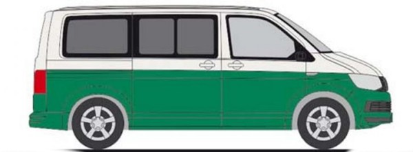 Rietze VW T6 Bus candyweiß/bay leaf green (11664)