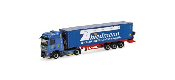 Herpa Mercedes-Benz Actros L ProCabin Bigspace Container-Seitenlader "Thiedmann"