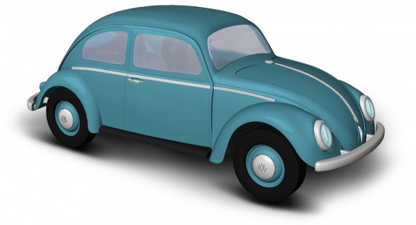 Busch VW Käfer Ovalfenster blau (52950)