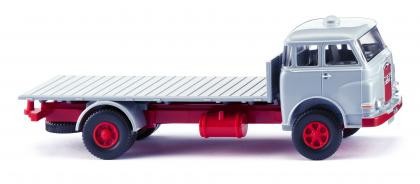 Wiking MAN Pausbacke Flachpritschen-Lkw silbergrau (041605)