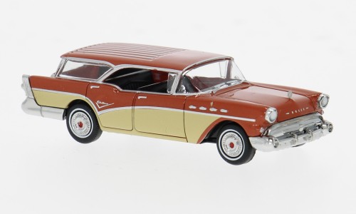 Brekina Buick Century Caballero beige/orange