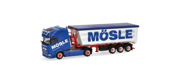 Herpa DAF XG+ Stahlmulden-Sattelzug "Mösle"