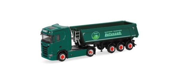 Herpa Scania CS 20 ND Rundmulden-Sattelzug "Latussek"