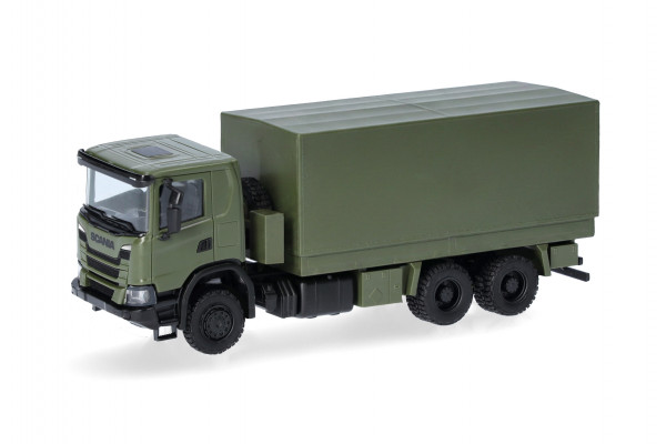 Herpa Scania XT17 Pritsche-Plane-LKW 6x6, undekoriert