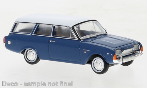Brekina Ford Taunus P3 Turnier blau/weiß