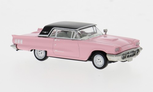 Brekina Ford Thunderbird geschlossen rosa / schwarz