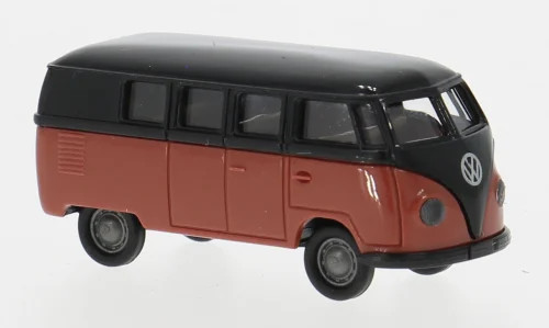 Brekina VW T1a Kombi schwarz/rot
