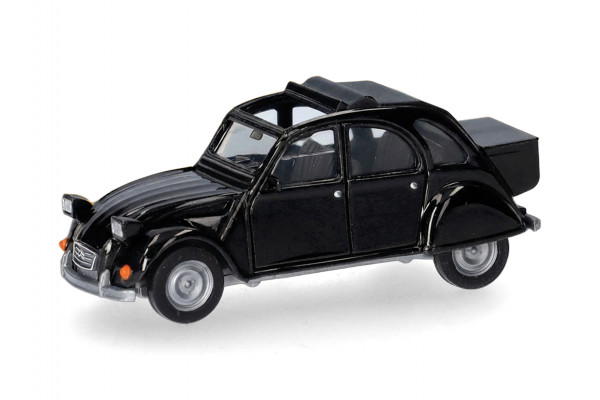 Herpa Citroen 2 CV mit Queue schwarz