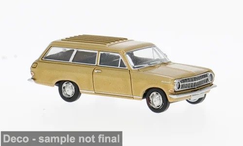 Brekina Opel Rekord A CarAVan gold