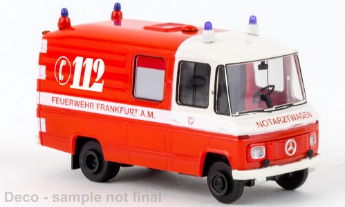 Brekina MB L 508 RTW "FW Frankfurt" rot/weiß (36934)