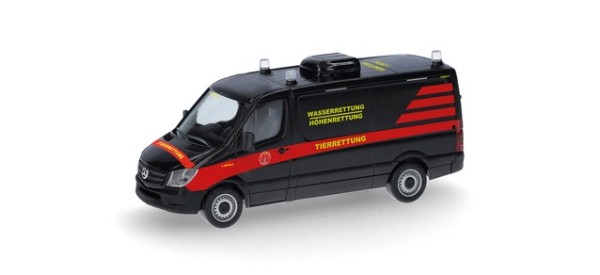 Herpa MB Sprinter '13 Kasten Flachdach "Gerätewagen Höhenrettung Tierrettung Essen e.V."