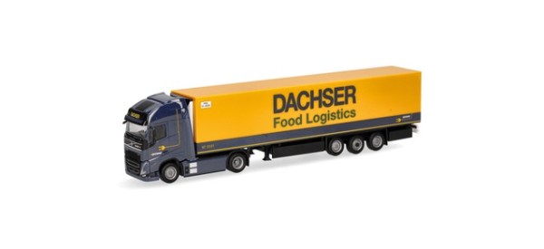 Herpa Volvo FH GL XL 2020 Electric Kühlkoffer-Sattelzug "Dachser Food Logistics"
