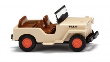 Wiking Willys Jeep CJ-3A elfenbeinbeige (001001)