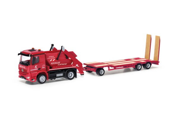 Herpa Mercedes-Benz Arocs Absetzkipper AK12 mit TU3-Anhänger "Küchler"