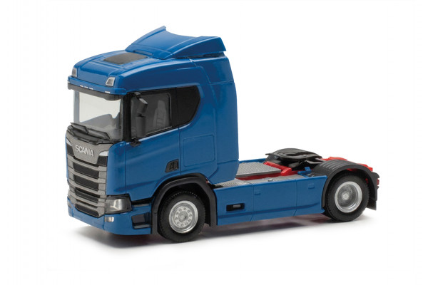 Herpa Scania CR 20 Niedrigdach Zugmachine 2achs, blau
